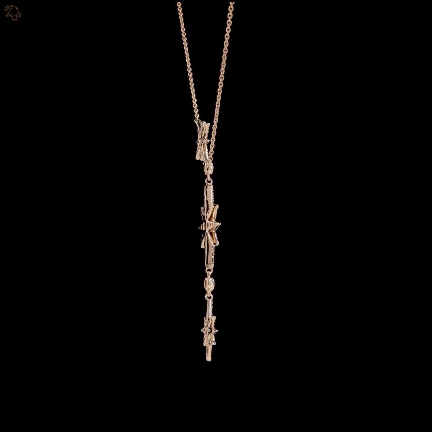 Awaken’s Long Stellar Sparkle Diamond Necklace