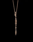 Sparkle Cascade: Diamond Long Pendant