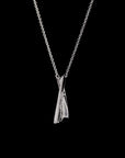 Awaken’s Kiss of Elegance:  'X' Diamond Necklace