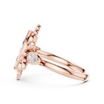 Gold 2Ct Floral Cluster Marquise Lab Grown Diamond Azira Ring