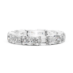 Gold 2Ct Eternity Band Oval Emerald Lab Grown Diamond Acosta Ring