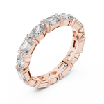 Gold 2Ct Eternity Band Oval Emerald Lab Grown Diamond Acosta Ring