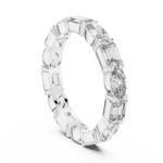 Gold 2Ct Eternity Band Oval Emerald Lab Grown Diamond Acosta Ring