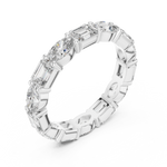 Gold 2Ct Eternity Band Oval Emerald Lab Grown Diamond Acosta Ring