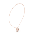 Gold Round Vintage Lab Grown Diamond Myvra Pendant