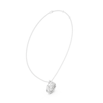 Gold Round Vintage Lab Grown Diamond Myvra Pendant