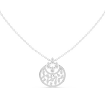 Gold Round Vintage Lab Grown Diamond Myvra Pendant