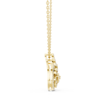 Gold Round Vintage Lab Grown Diamond Myvra Pendant