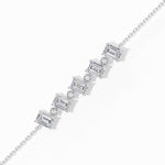 Emerald-Cut Lab Grown Diamond Station Chain Solene Bracelet