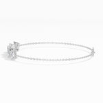 Emerald-Cut Lab Grown Diamond Station Chain Solene Bracelet