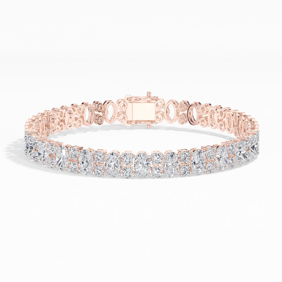 Oval Lab Grown Diamond Statement Ilaria Bracelet 