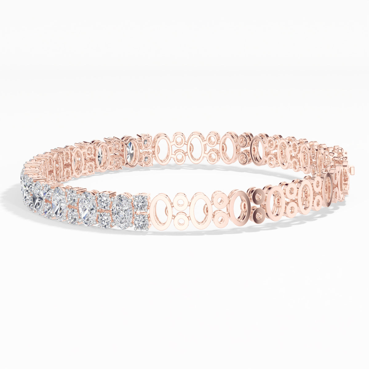 Oval Lab Grown Diamond Statement Ilaria Bracelet 