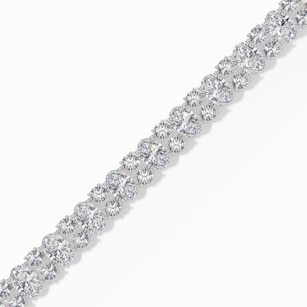 Oval Lab Grown Diamond Statement Ilaria Bracelet 