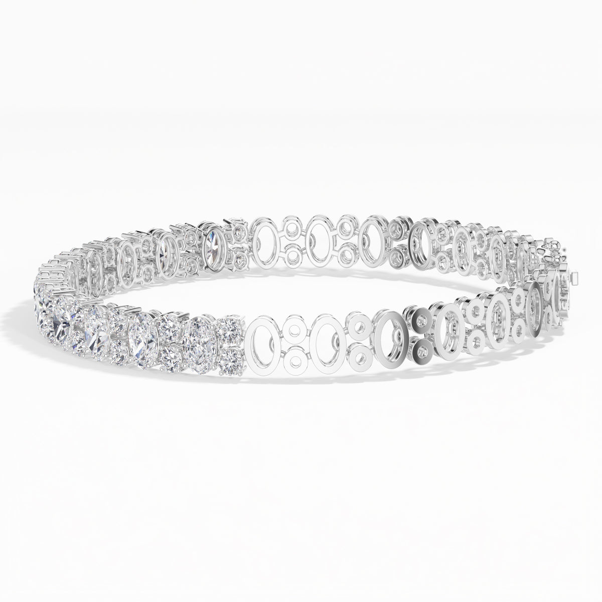 Oval Lab Grown Diamond Statement Ilaria Bracelet 