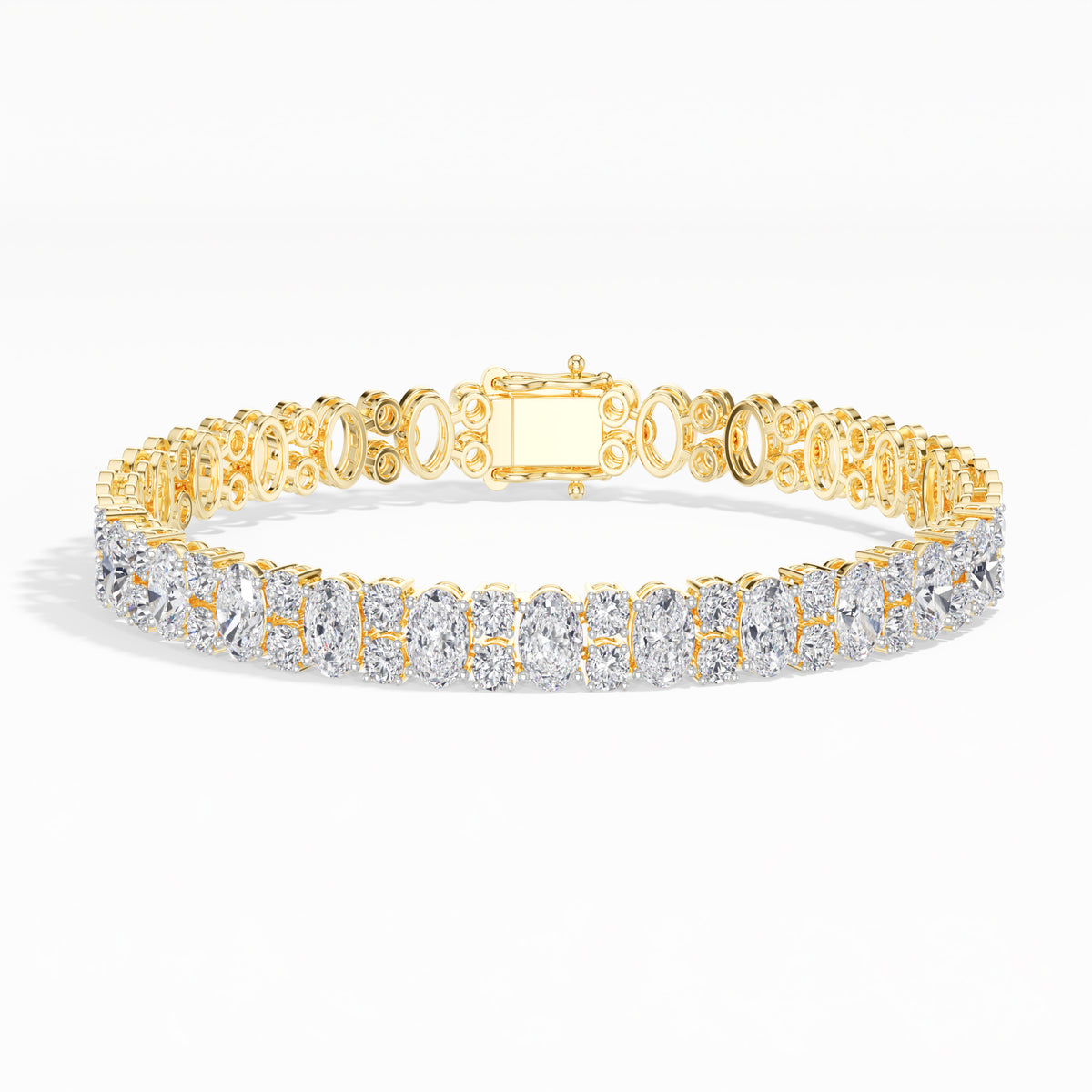 Oval Lab Grown Diamond Statement Ilaria Bracelet 