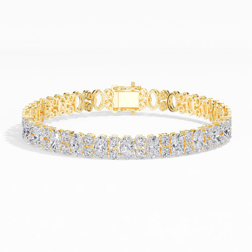 Oval Lab Grown Diamond Statement Ilaria Bracelet 
