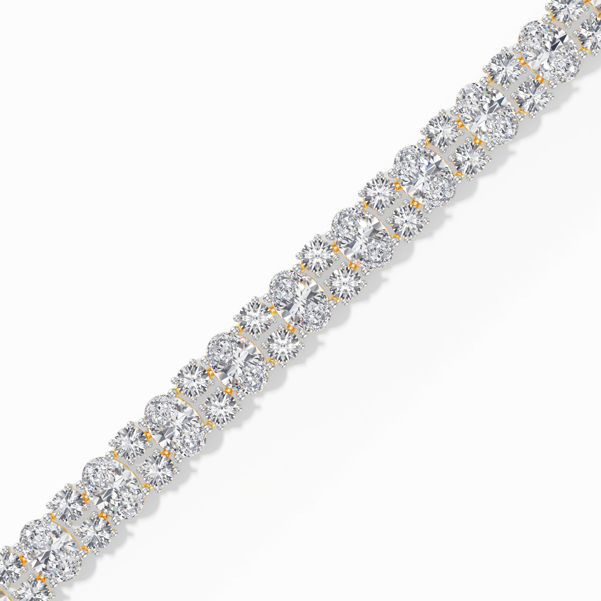 Oval Lab Grown Diamond Statement Ilaria Bracelet 