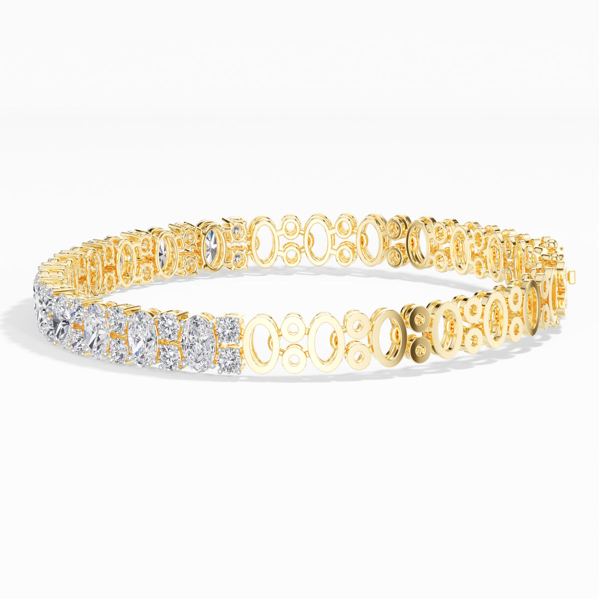 Oval Lab Grown Diamond Statement Ilaria Bracelet 