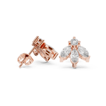 Gold 1Ct Marquise Leaf Drop Lab Grown Diamond Myrel Earring