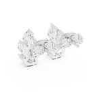 Gold Vine Wave Marquise Lab Grown Diamond Zoren Earring