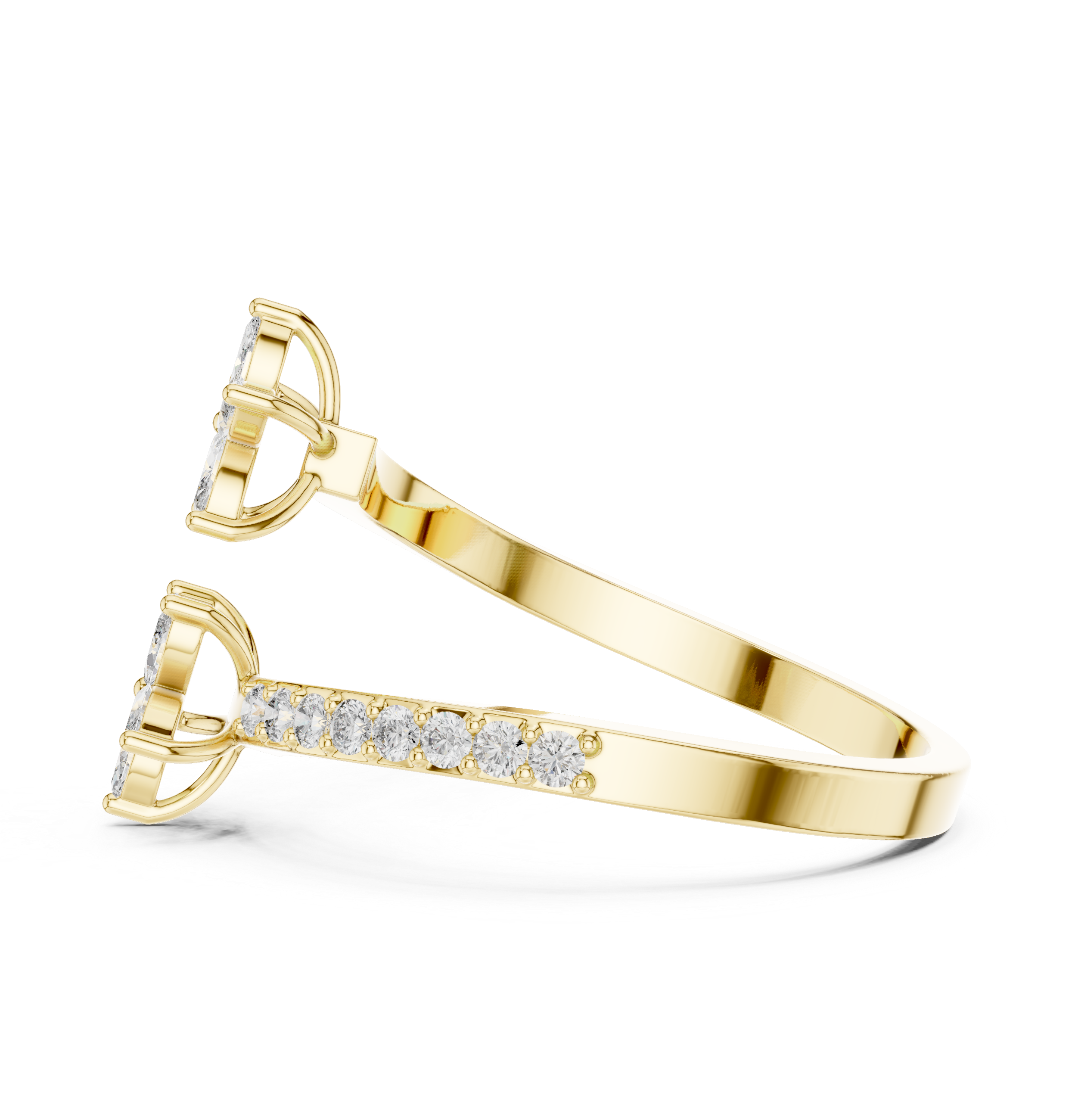 Gold Eternity Marquise Band Lab Grown Diamon Ophia Ring Lab Grown Diamond Jewellery