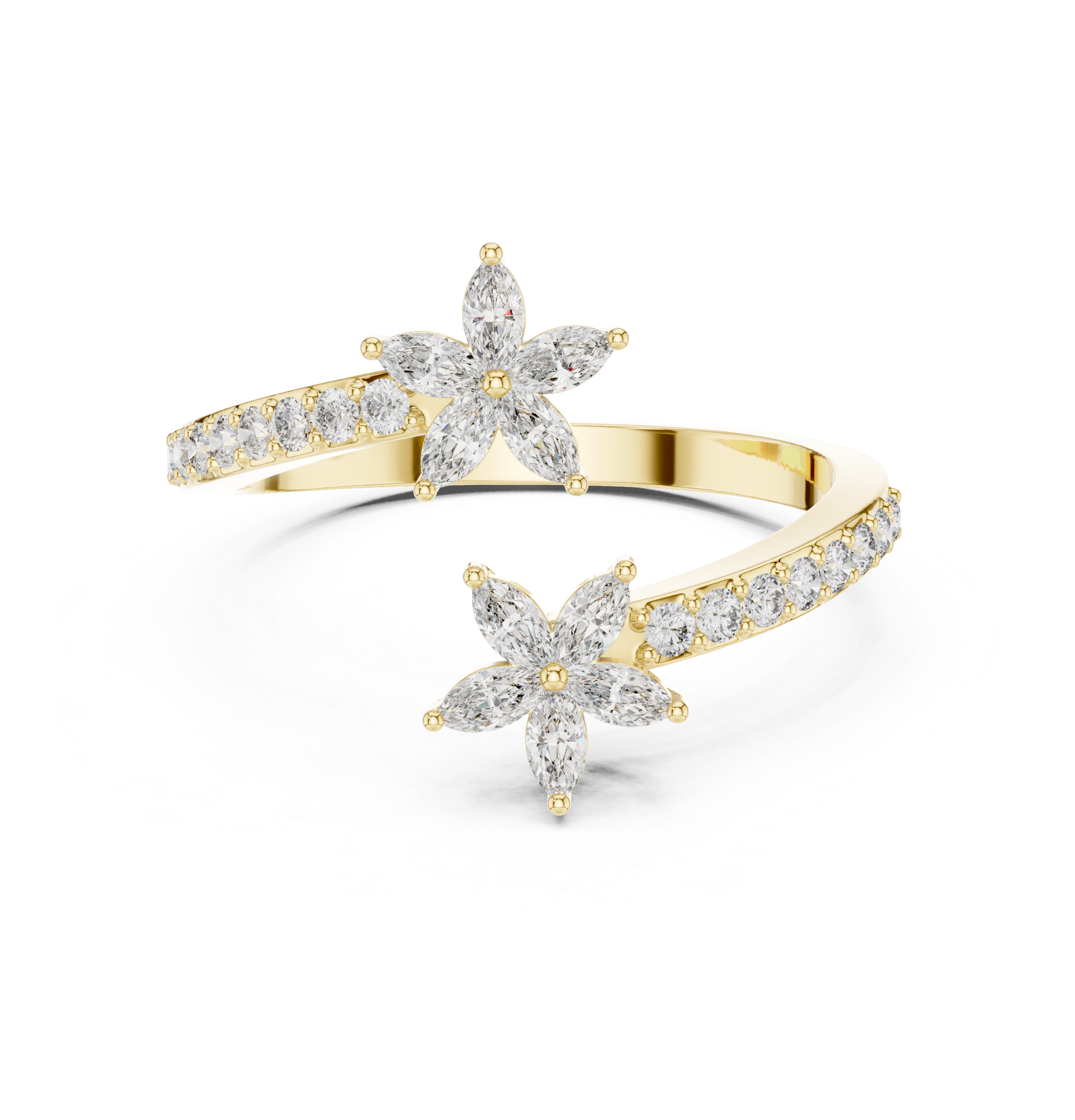 Gold Eternity Marquise Band Lab Grown Diamon Ophia Ring Lab Grown Diamond Jewellery
