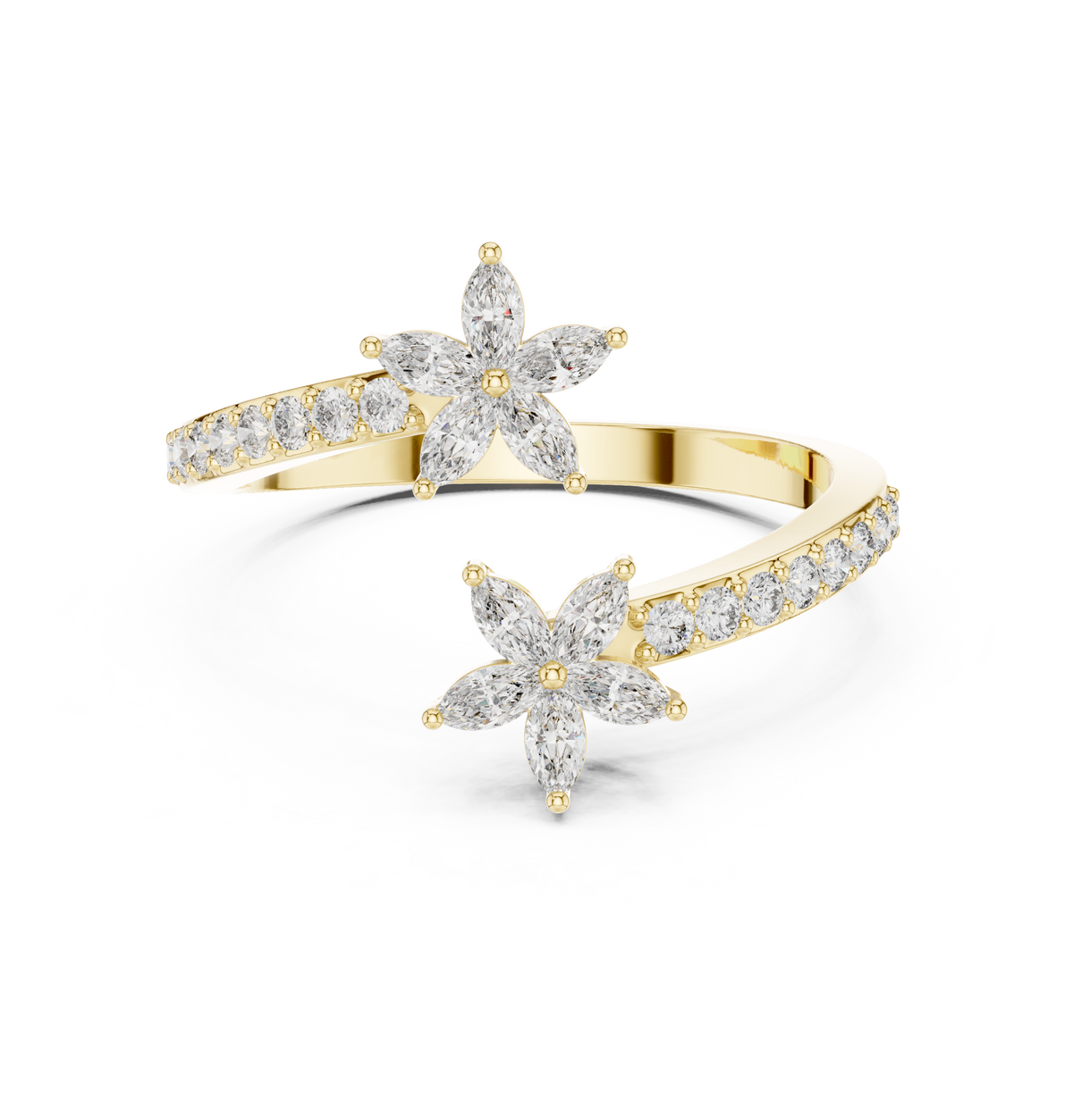Gold Eternity Marquise Band Lab Grown Diamon Ophia Ring Lab Grown Diamond Jewellery