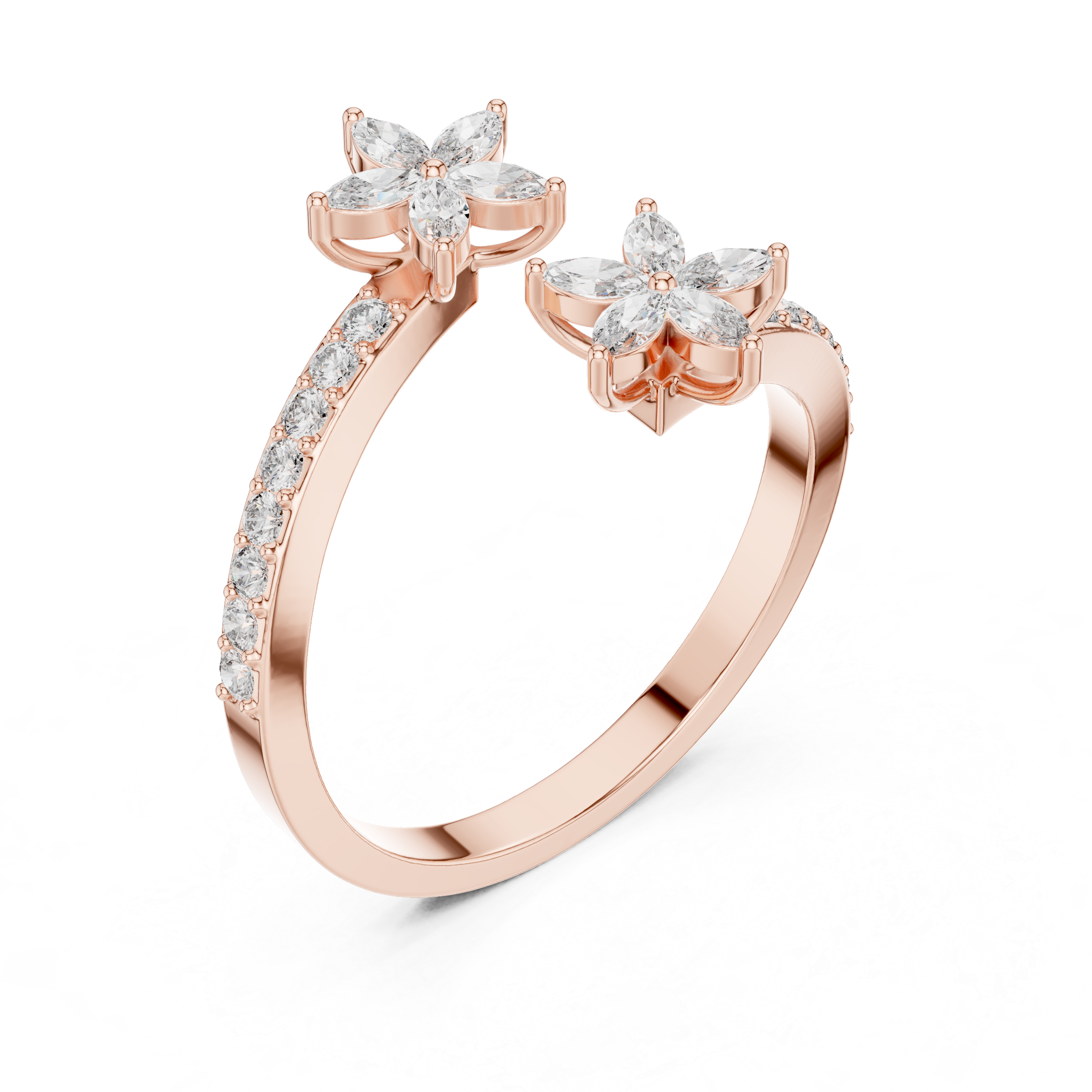 Gold Eternity Marquise Band Lab Grown Diamon Ophia Ring Lab Grown Diamond Jewellery