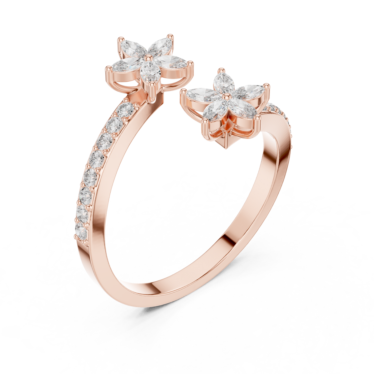 Gold Eternity Marquise Band Lab Grown Diamon Ophia Ring Lab Grown Diamond Jewellery