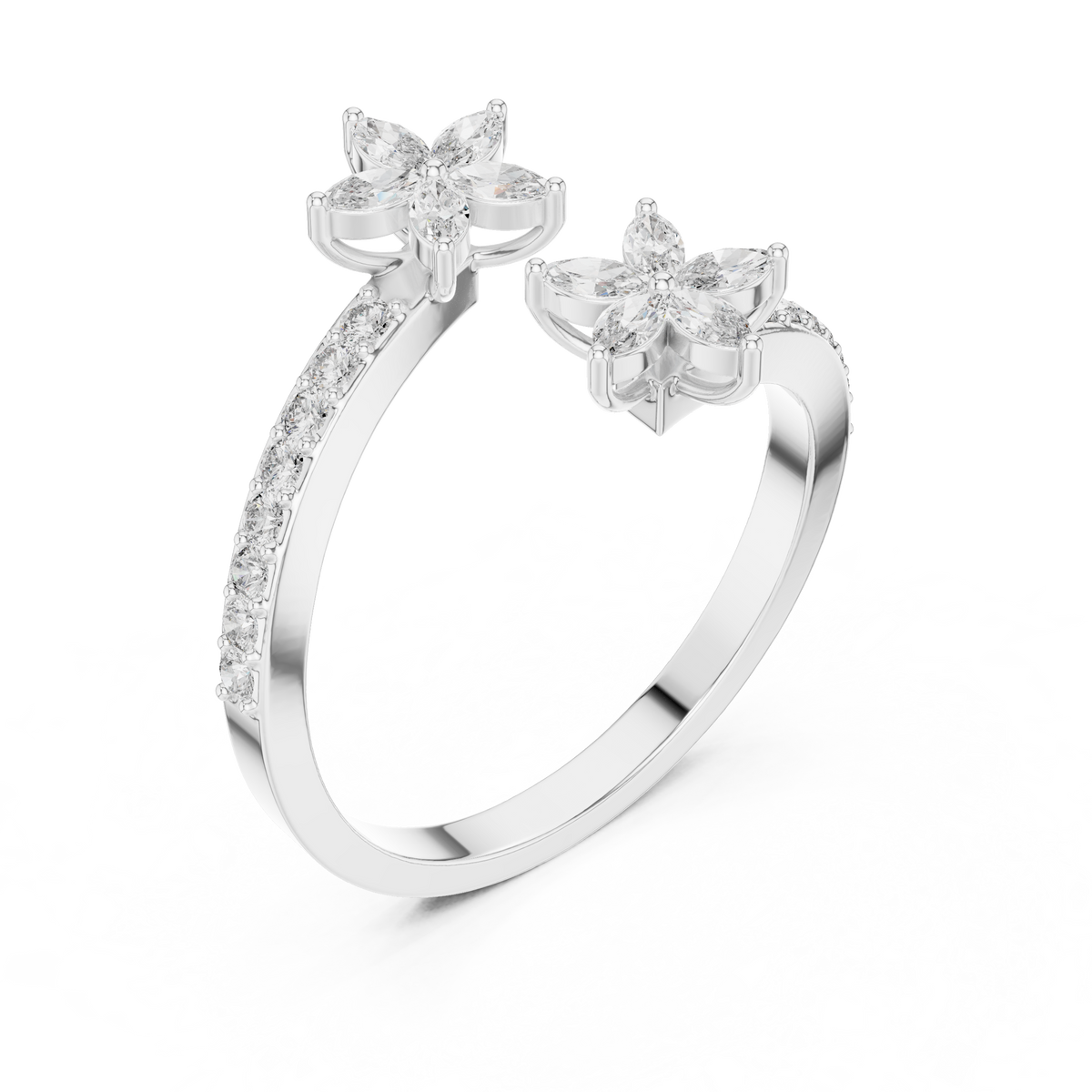 Gold Eternity Marquise Band Lab Grown Diamon Ophia Ring Lab Grown Diamond Jewellery