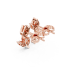Gold Floral Vine Design Marquise Lab Grown Diamond Jovex Earring