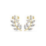 Gold Ear Climber Marquise Lab Grown Diamond Kynza Earring