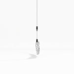 White Gold 2Ct Cluster Pear Lab Grown Diamond Xorlyn Mangalsutra