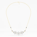 Yellow Gold 2Ct Cluster Pear Lab Grown Diamond Xorlyn Mangalsutra