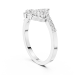 Gold Cluster Pave Round Lab Grown Diamond Inara Ring