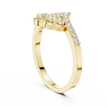 Gold Cluster Pave Round Lab Grown Diamond Inara Ring