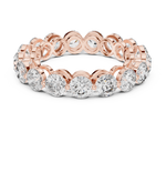 Gold Halo Setting Round Lab Grown Diamond Axima Ring