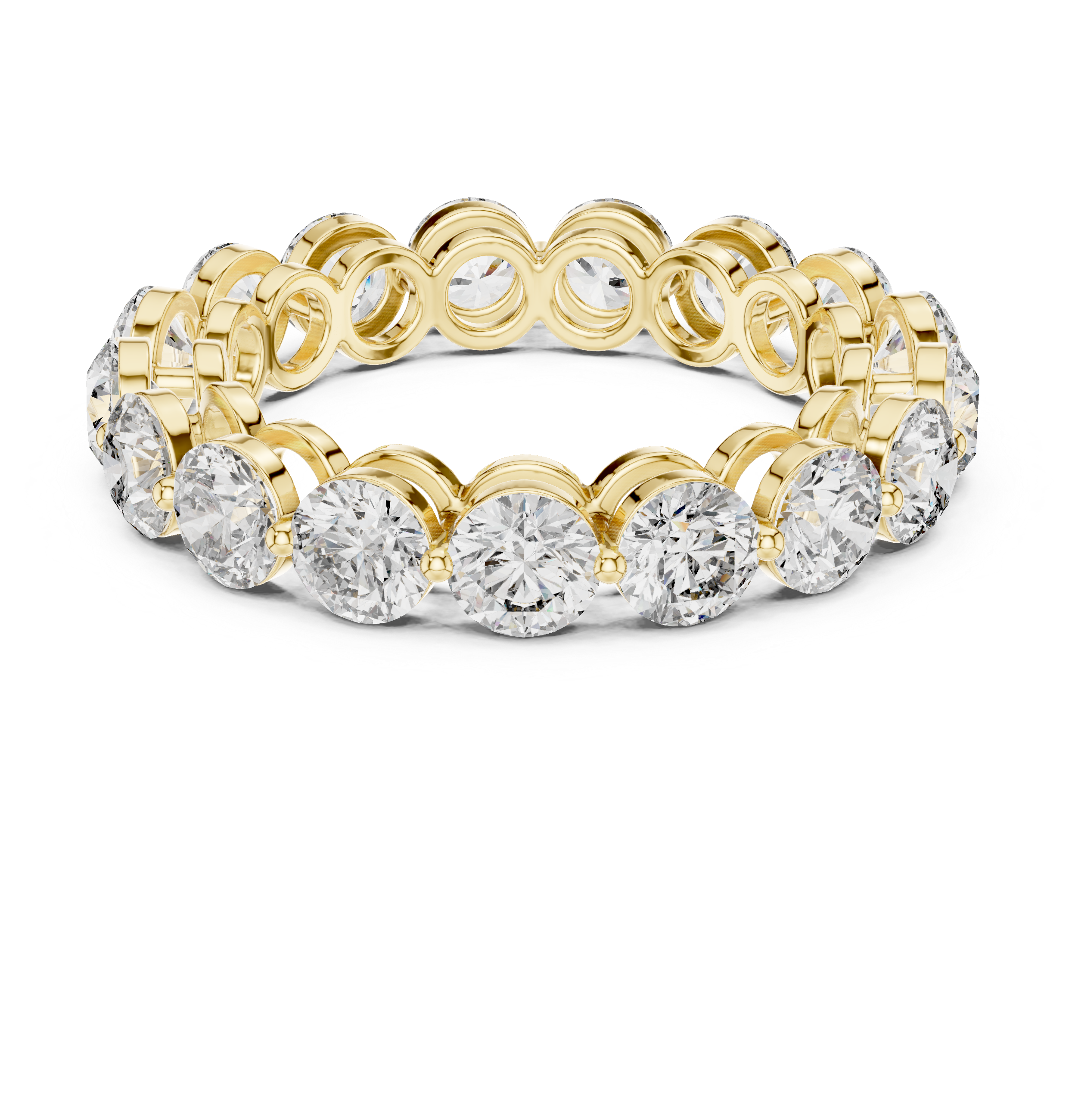 Gold Halo Setting Round Lab Grown Diamond Axima Ring