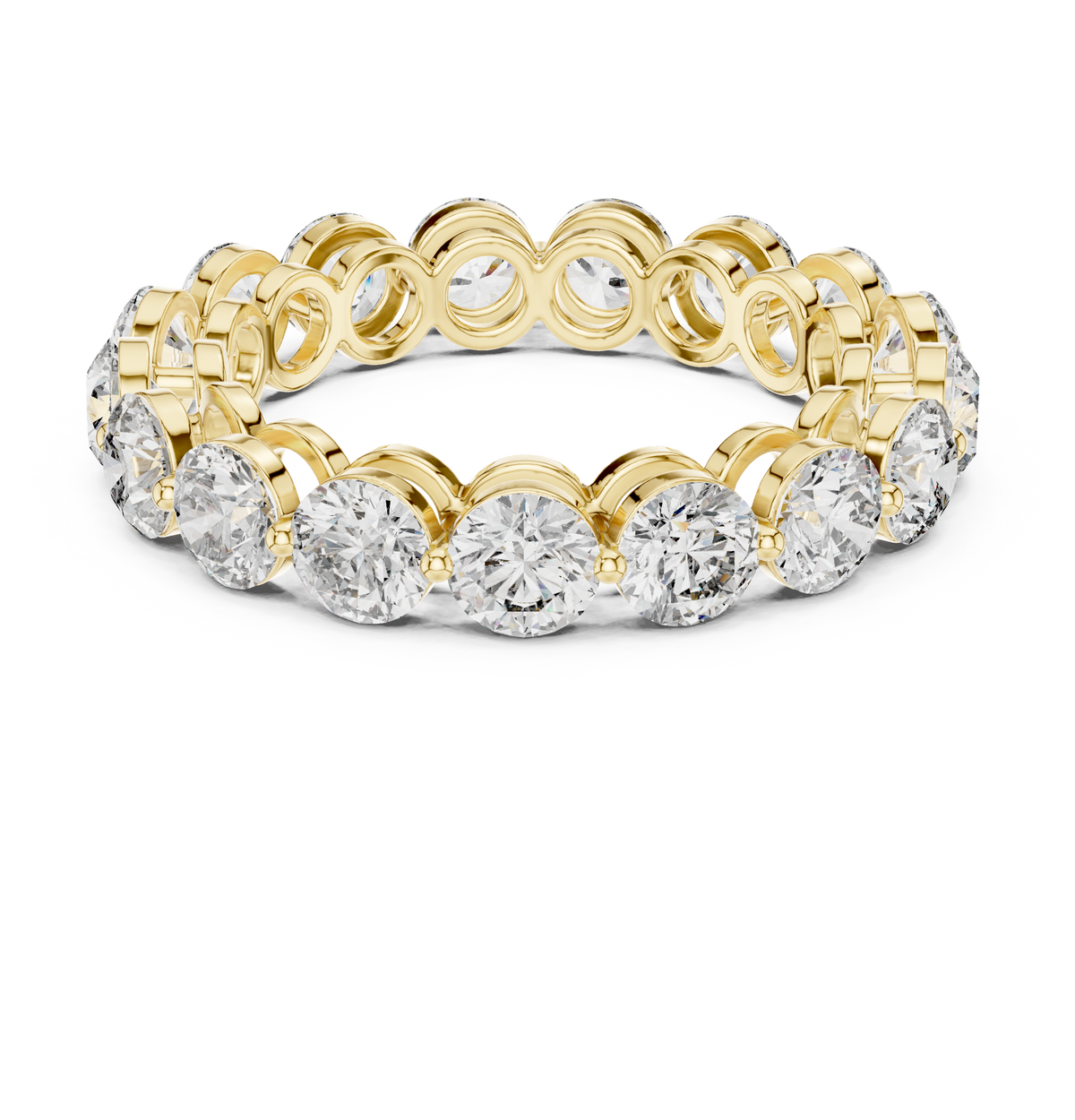 Gold Halo Setting Round Lab Grown Diamond Axima Ring