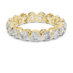 Gold Halo Setting Round Lab Grown Diamond Axima Ring