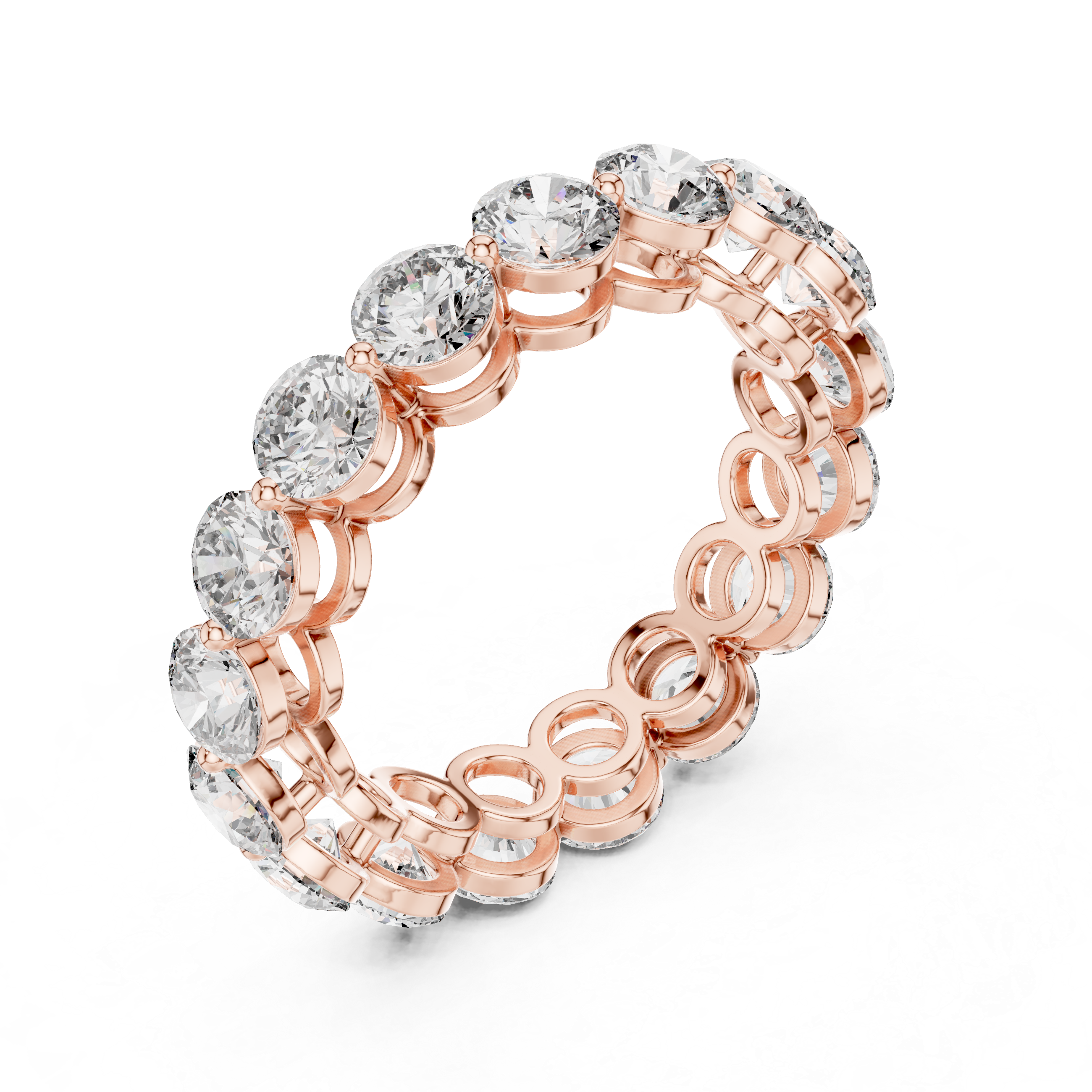 Gold Halo Setting Round Lab Grown Diamond Axima Ring