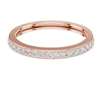 Gold Pave Eternity Prong Round Lab Grown Diamond Arvix Ring