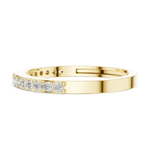 Gold Pave Eternity Prong Round Lab Grown Diamond Arvix Ring