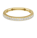 Gold Pave Eternity Prong Round Lab Grown Diamond Arvix Ring