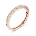 Gold Pave Eternity Prong Round Lab Grown Diamond Arvix Ring