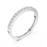 Gold Pave Eternity Prong Round Lab Grown Diamond Arvix Ring