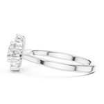 Gold Floral Halo Cluster Round Lab Grown Diamond Lyrix Ring