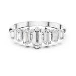 Gold Half Eternity Prong Baguette Lab Grown Diamond Nirex Ring