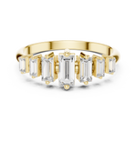Gold Half Eternity Prong Baguette Lab Grown Diamond Nirex Ring