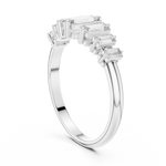 Gold Half Eternity Prong Baguette Lab Grown Diamond Nirex Ring